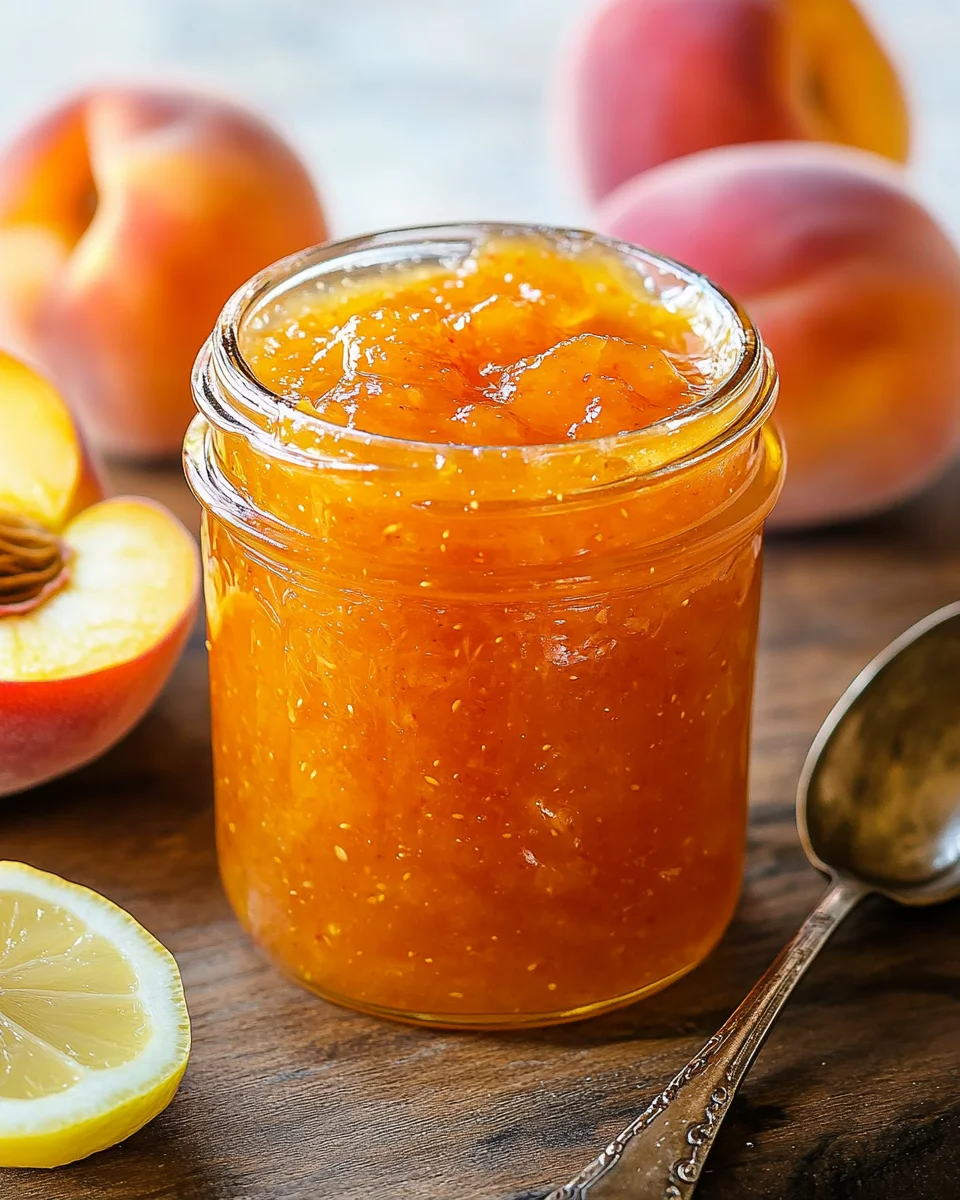 Easy Homemade Peach Jam Recipe (No Pectin)