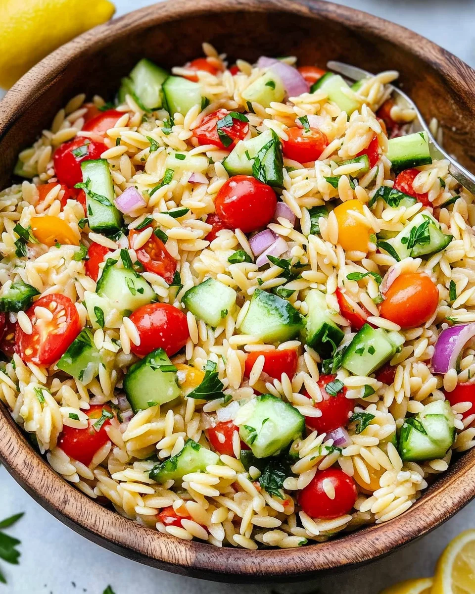 Easy Orzo Pasta Salad