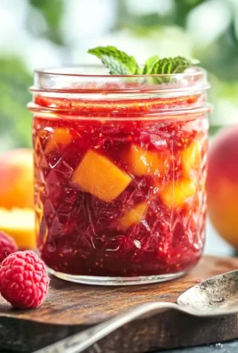 Easy Raspberry Peach Jam