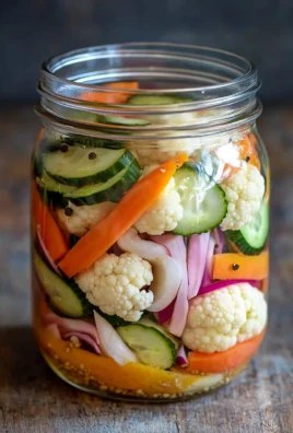 Easy Refrigerator Pickled Vegetables Recipe - Quick & Tangy!