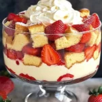 Easy Strawberry Trifle with Pound Cake