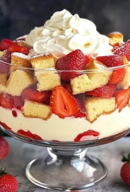 Easy Strawberry Trifle with Pound Cake