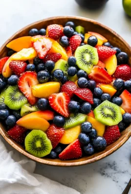 Fruit Salad with Honey Lime Dressing
