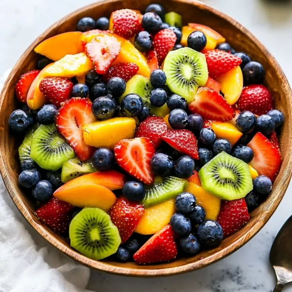 Fruit Salad with Honey Lime Dressing
