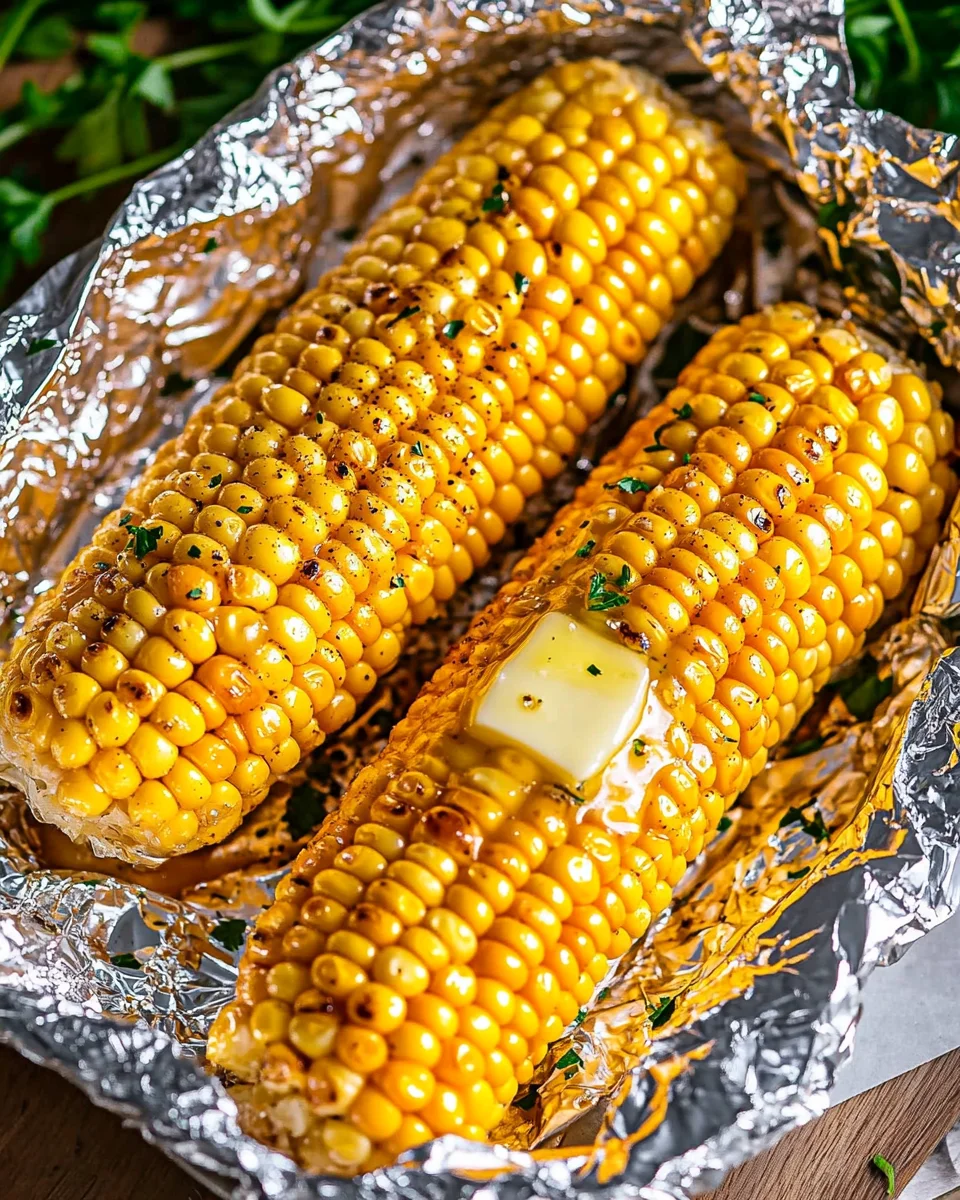 Grilled Corn on the Cob in Foil