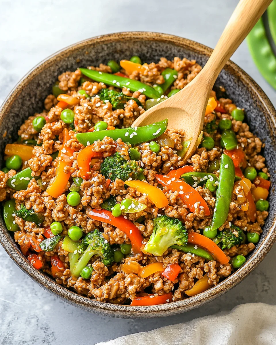 Ground Turkey Teriyaki Stir Fry