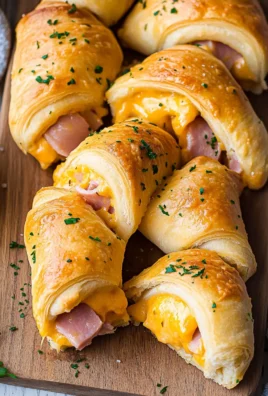 Ham & Cheddar Crescent Roll-Ups