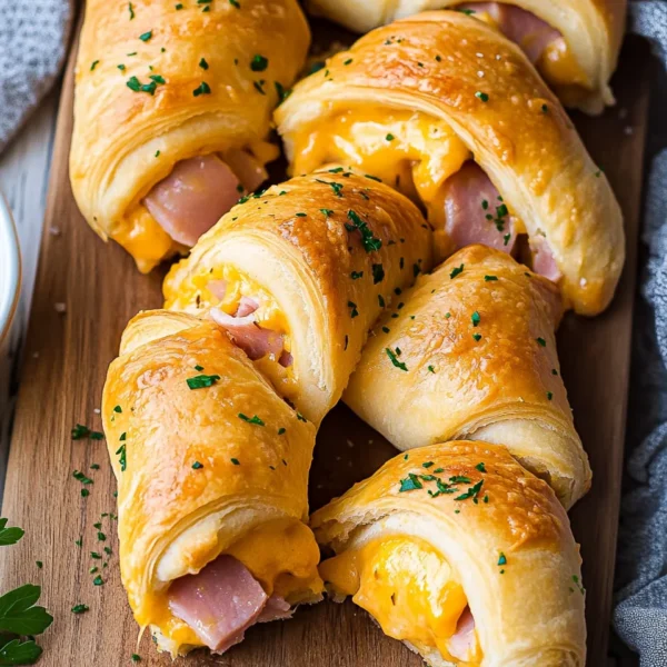 Ham & Cheddar Crescent Roll-Ups