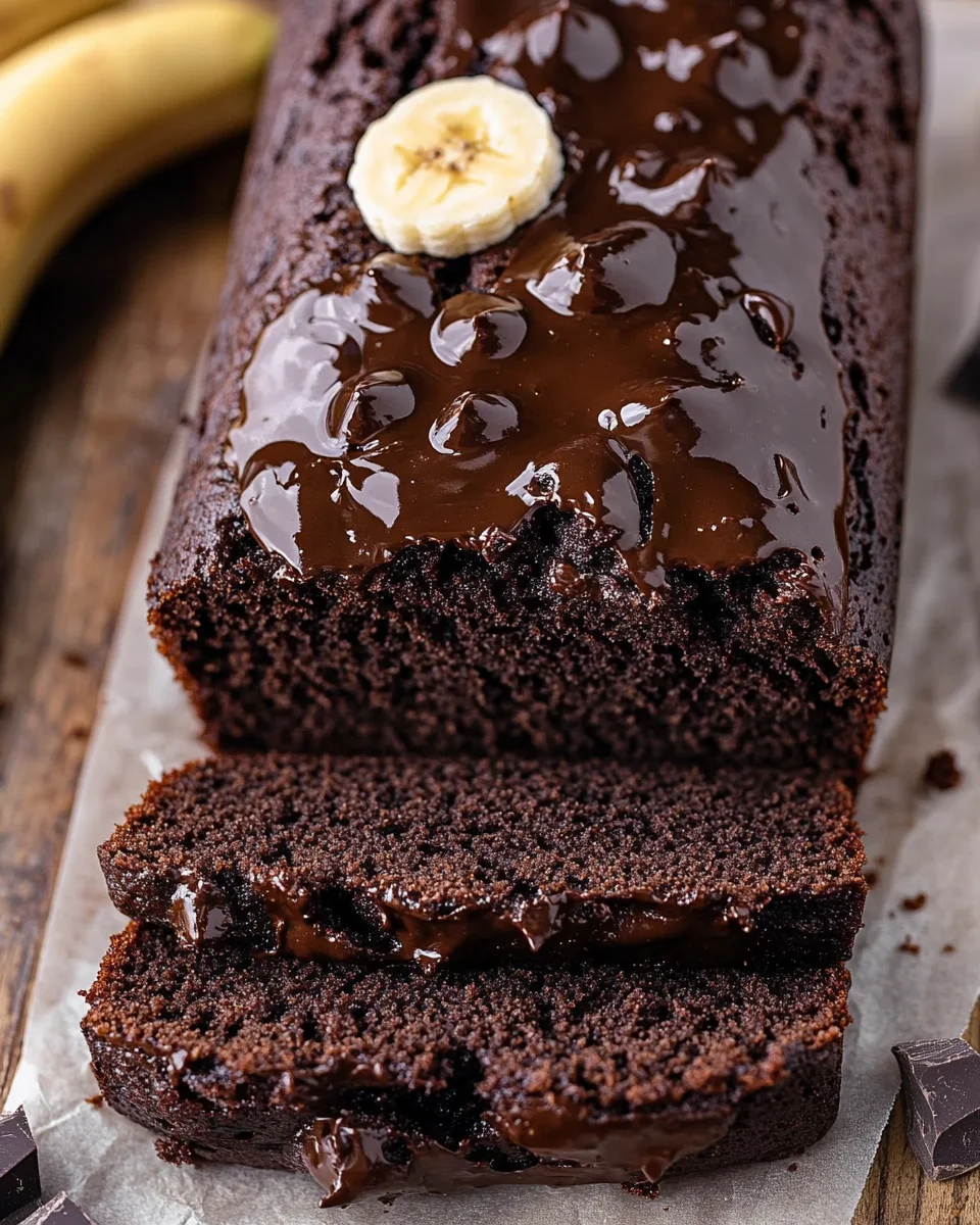 Healthy Chocolate Banana Bread