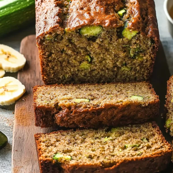 Healthy Zucchini Banana Bread