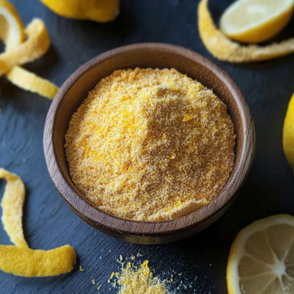 Homemade Dried Lemon Peel Powder