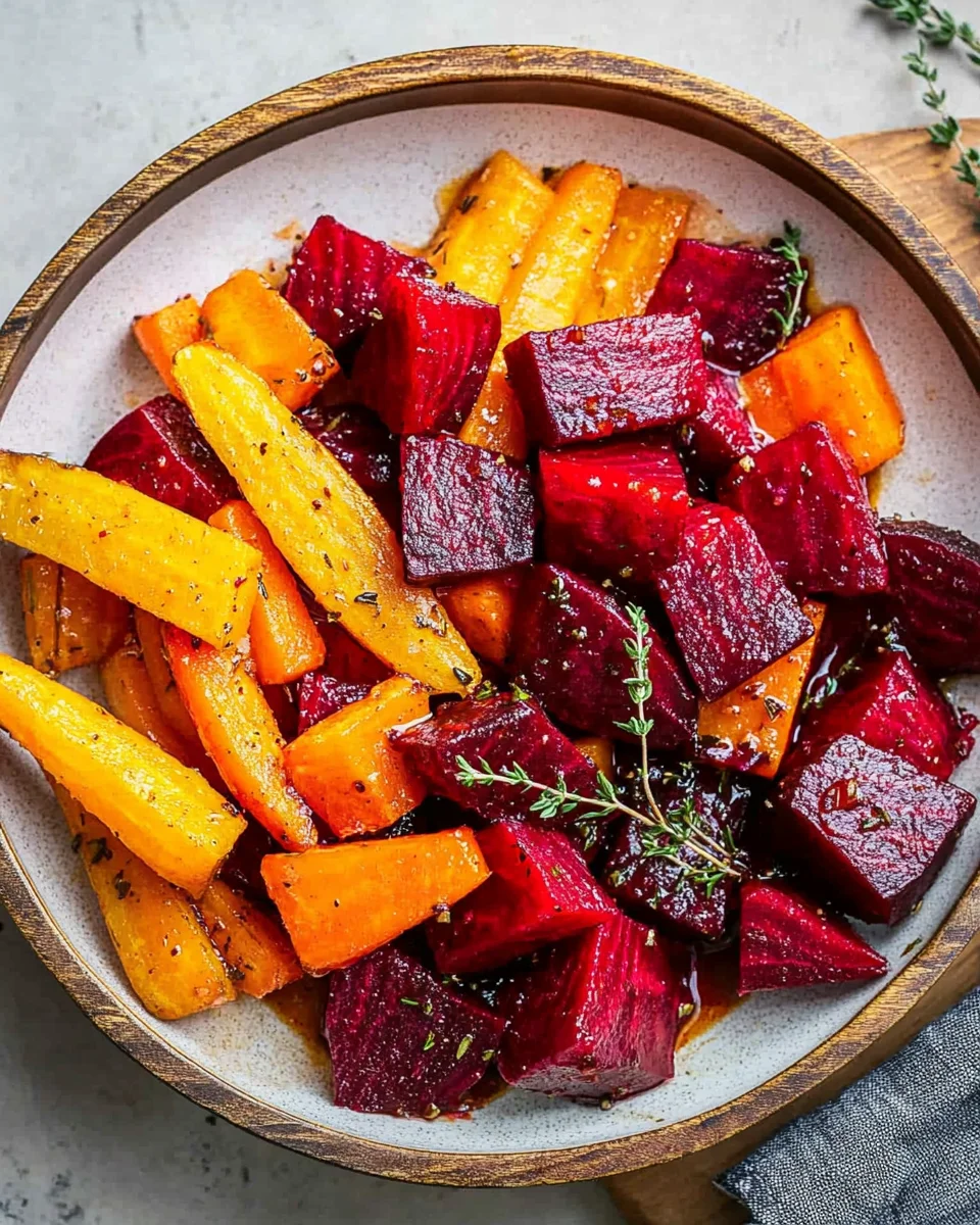 Honey Roasted Beets & Carrots