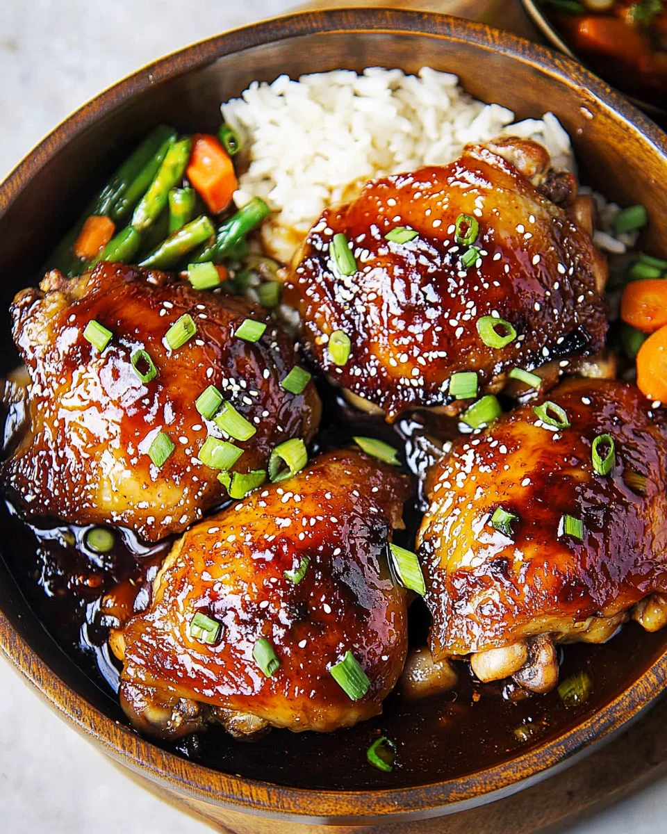Honey Soy Baked Chicken Thighs