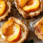 Mini Peach and Cream Cheese Tarts