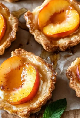 Mini Peach and Cream Cheese Tarts