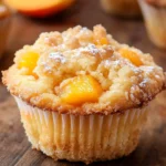 Peach Cobbler Muffins