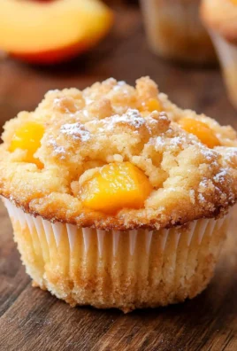 Peach Cobbler Muffins