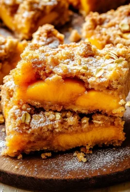Peach Crumble Bars