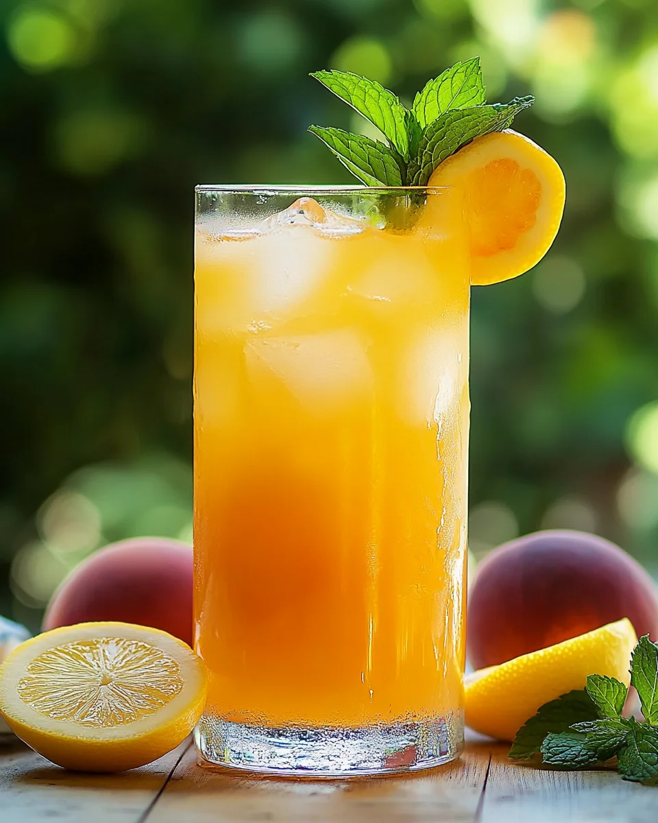 Refreshing Peach Lemonade