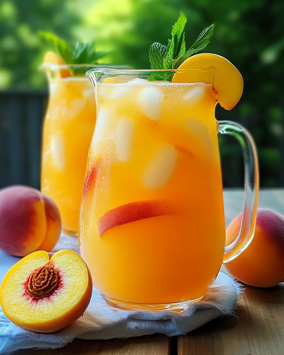 Refreshing Peach Lemonade