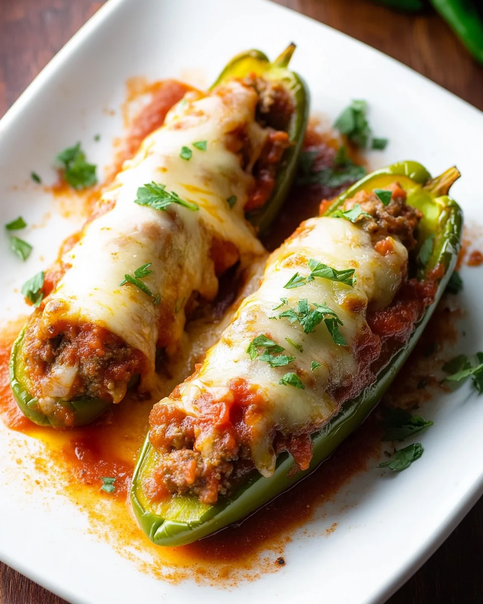 Sausage Stuffed Banana Peppers Recipe