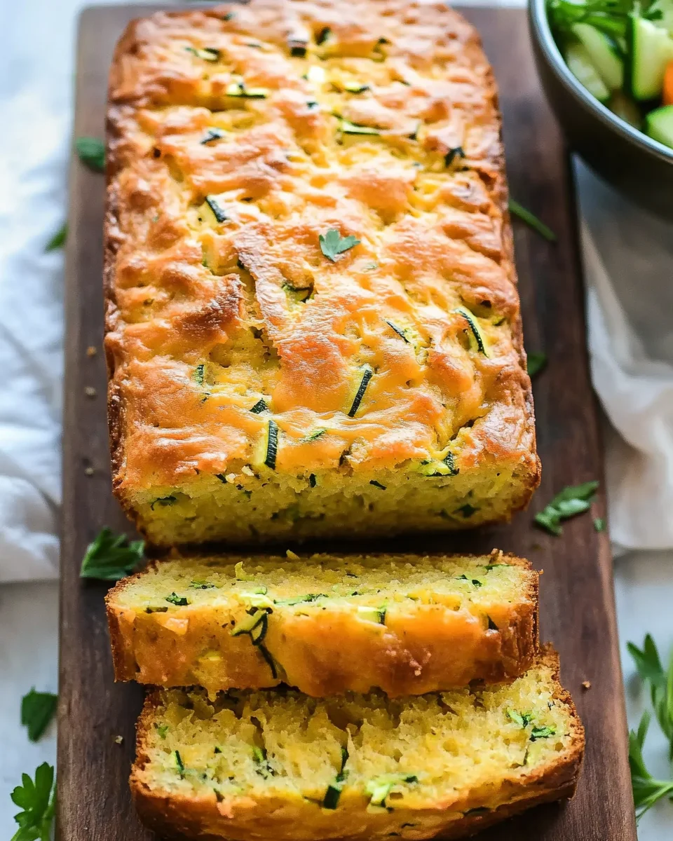 Savory Zucchini Cheddar Quick Bread