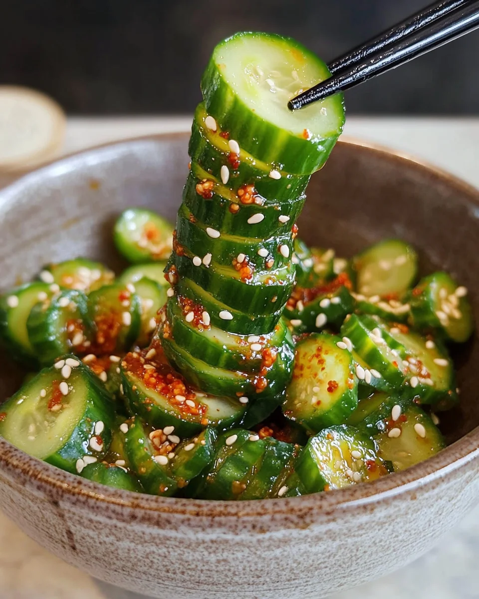 Spiral Cucumber Salad: Korean-Inspired Recipe