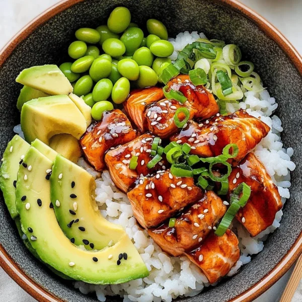 Teriyaki Salmon Sushi Bowl (GF)