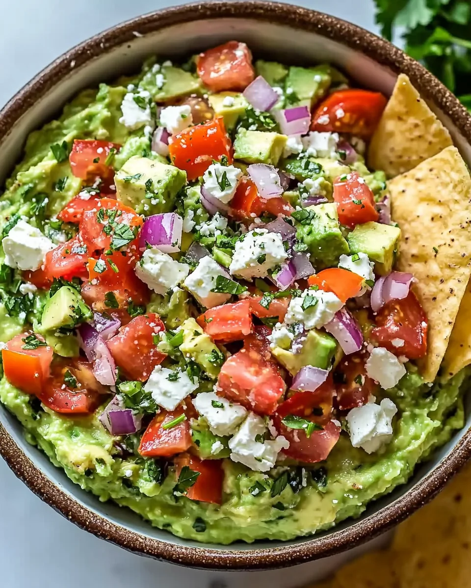 The Best Avocado Feta Dip