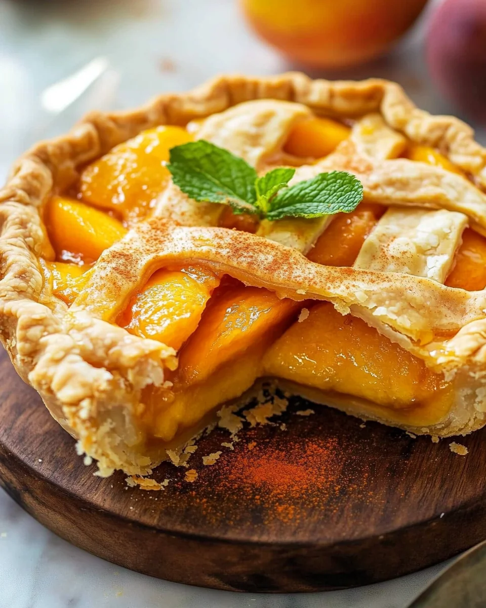 The Best Peach Pie
