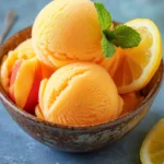 The Best Peach Sorbet Without Ice Cream Maker