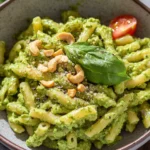 Vegan Avocado Pesto Pasta