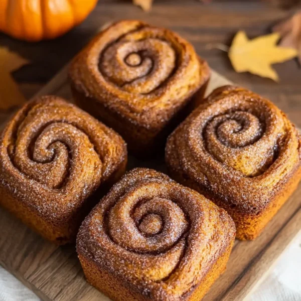 Cinnamon Swirl Pumpkin Bread Mini Loaves