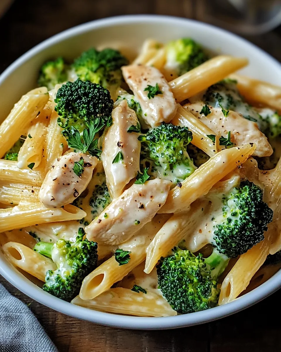 Creamy Broccoli and Chicken Penne 26 Creamy Broccoli and Chicken Penne