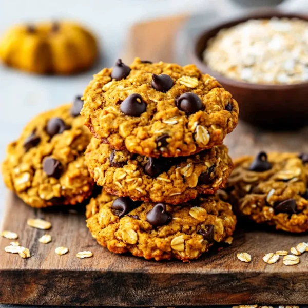 Healthy Pumpkin Oat Cookies