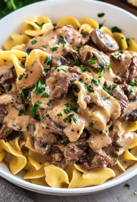 Slow Cooker Beef Stroganoff