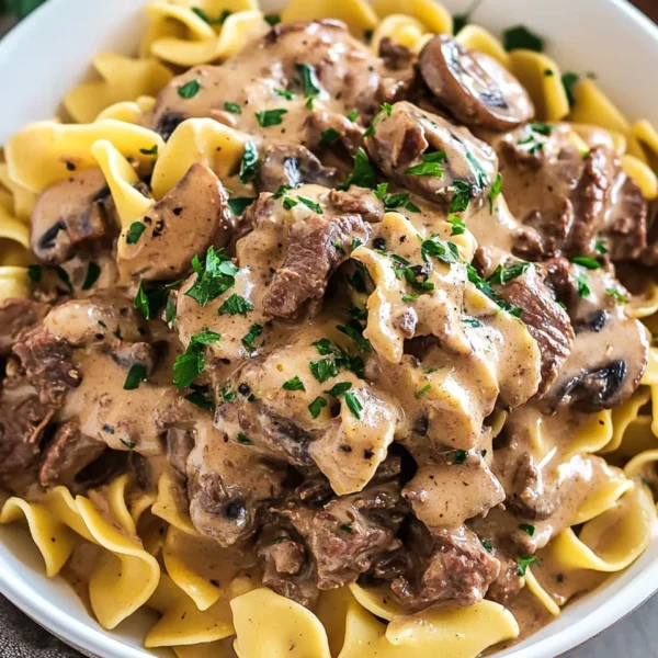 Slow Cooker Beef Stroganoff