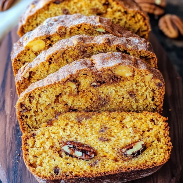 Sweet Sourdough Pumpkin Bread with Cinnamon and Pecans